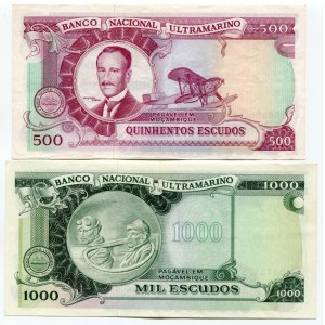 Mozambique 500 - 1000 Escudos 1972