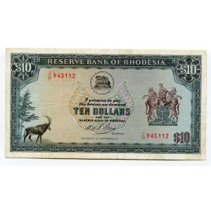 Rhodesia 10 Dollars 1975