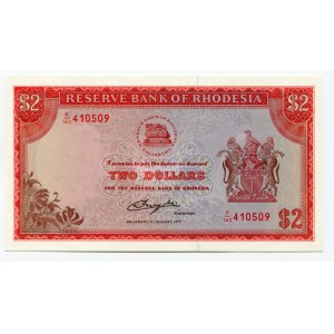 Rhodesia 2 Dollars 1977