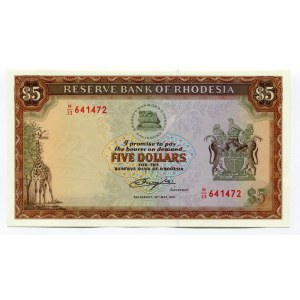 Rhodesia 5 Dollars 1979