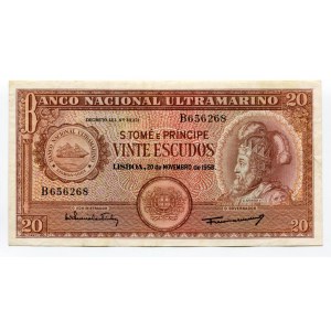 Saint Thomas & Prince 20 Escudos 1958