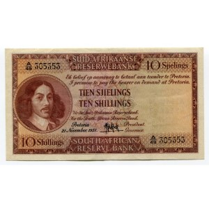South Africa 10 Shillings 1954