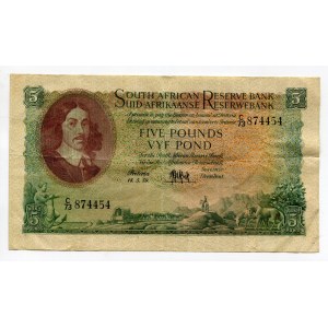 South Africa 5 Pounds 1959