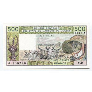 West African States 500 Francs 1981