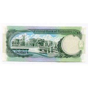 Barbados 5 Dollars 1995 (ND)