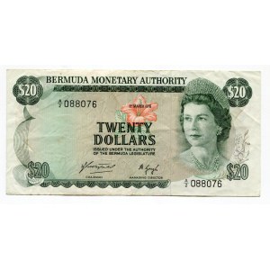 Bermuda 20 Dollars 1976