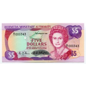 Bermuda 5 Dollars 1989