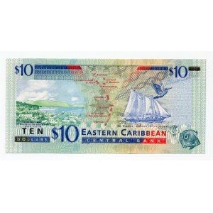 East Caribbean States Dominica 10 Dollars 2000 (ND)