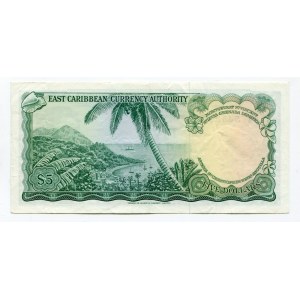 East Caribbean States 5 Dollars 1965 (ND)