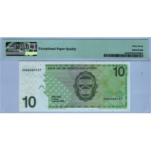 Netherlands Antilles 10 Gulden 1998 PMG 67 EPQ
