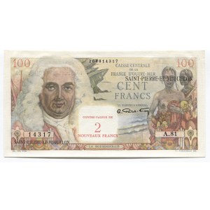 Saint Pierre & Miquelon 2 Nouveaux Francs 1963 R