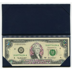 United States Hologram 2 Dollars Bill 2003