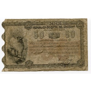 Uruguay 50 Centesimos 1870 (ND)