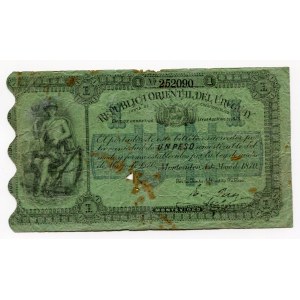Uruguay 1 Peos 1870 (ND)