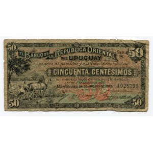 Uruguay 50 Centimos 1896