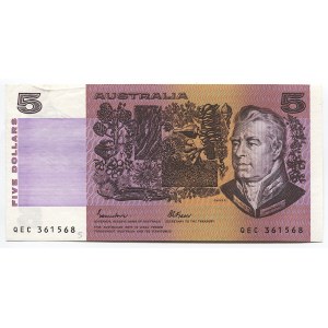 Australia 5 Dollars 1985 (ND)