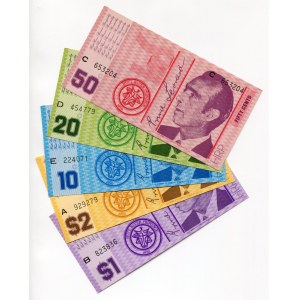 Australia Hutt River Province 10 - 20 -50 Cents & 1 - 2 Dollars 1974 (ND)