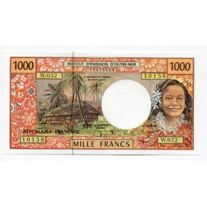 French Pacific Territories 1000 Francs 1992 (ND)
