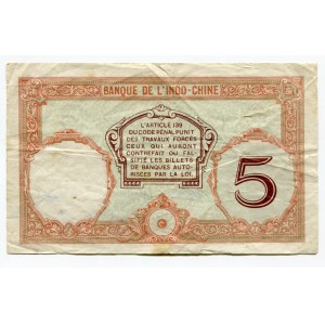 New Caledonia 5 Francs 1926 (ND)
