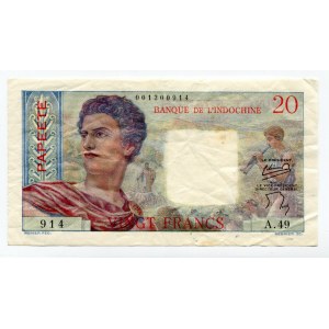 Tahiti 20 Francs 1954 - 1958