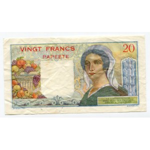 Tahiti 20 Francs 1954 - 1958