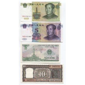 Asia Lot of 8 Banknotes 1985 - 2005