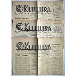 KULTURA. W-wa, 1 maja 1932. Rok II. Nr 18 (23). s. 4. Ślady składania