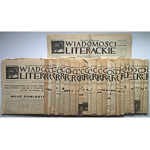 WIADOMOŚCI LITERACKIE. Tygodnik. W-wa, 4 października 1931. Rok VIII. Nr 40 (405). Wydawcy ...