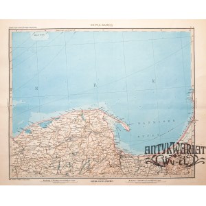 GDAŃSK. Mapa Zatoki Gdańskiej, lit. H. Eberhardt i W. Weiler, rys. H. Kehnert i O. Koffmahn, skal …