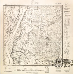 RYJEWO. Mapa okolic Ryjewa, na południu rejonu Janowo, skala: 1 :25 000, wyd. Reichsamt…, 1938;le …