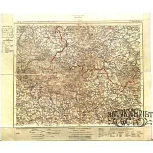 JELENIA GÓRA. Topograficzna mapa rejonu miasta Jelenia Góra, na mapie także m.in.: Kamienna Góra, …