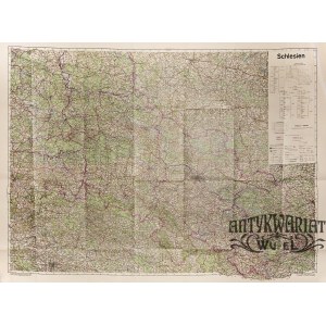 ŚLĄSK. Topograficzna mapa Śląska, oprac. Instytut Geodezji…, po 1945 r., pochodzi z Übersichtskar …