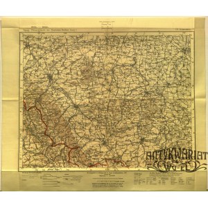 ŚWIDNICA. Topograficzna mapa rejonu miasta Świdnica, na mapie także m.in.: Dzierżoniów, Ząb- kowi …