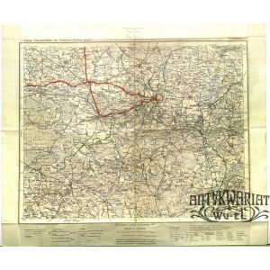 GLIWICE. Topograficzna mapa rejonu miasta Gliwice, na mapie także m.in.: Zabrze, Bytom, Kato- wic …