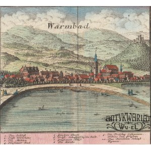 JELENIA GÓRA – CIEPLICE ŚLĄSKIE-ZDRÓJ. Panorama miasta; rys. F.B. Werner; pochodzi z VIII tablicy …