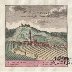 SVETLÁ HORA (Czechy). Panorama miasta; rys. F.B. Werner; pochodzi z X tablicy Scenographia Urbium …