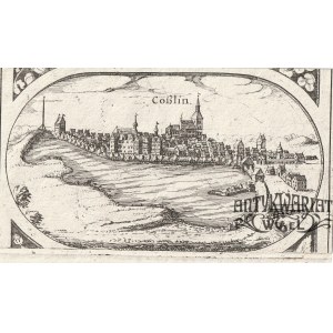 KOSZALIN. Panorama miasta; pochodzi z Wielkiej Mapy Księstwa Pomorskiego autorstwa Eilharda Lubin …