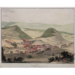 NOWA RUDA. Panorama miasta; pochodzi z: Zeitgeschichte der Städte Schlesiens mit Abbildungen F.E. …
