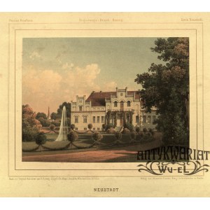 WEJHEROWO. Pałac Przebendowskich; rys. Fr. Hartwig, lit. Th. Albert, druk. Winckelmann & Söhne, p …