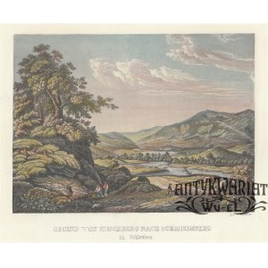 JELENIA GÓRA, KOWARY. Okolice Jeleniej Góry i Kowar; ryt. J. Hausheer, ok. 1850; stal. z akwati …
