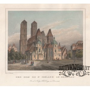 WROCŁAW. Katedra św. Jana; ryt E. Höfer, rys. C. Würbs, wyd. G.G. Lange, Darmstadt ok. 1840; stal …