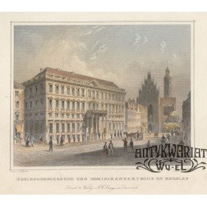 WROCŁAW. Pałac Hatzfeldtów; ryt. G.M. Kürz, rys. C. Würbs, pochodzi z: Original Ansichten der his …
