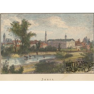JAWOR. Widok miasta; ryt. G. Heuer i O. Kirmse, pochodzi z: Franz Schroller, Schlesien. Eine Schi …