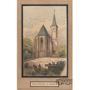 LUBAŃ. Kościół ewangelicki Marii Panny; anonim, ok. 1880; drzew. szt. kolor, st. bdb.; wym.: 60x9 …