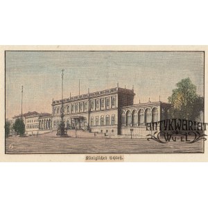 WROCŁAW. Pałac Królewski; anonim, 1893; drzew. szt. naklejony na sztywny papier, st. bdb.; wym.:1 …