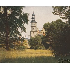 GORZANÓW (pow. kłodzki). Zamek w Gorzanowie. Wg fot. Juliusa Hollosa, na ozdobnym kartonie, kolor …