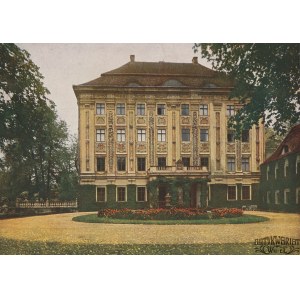 PIOTRKOWICE (pow. trzebnicki). Pałac. Wg fot. Juliusa Hollosa, na ozdobnym kartonie, kolor., st. …