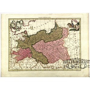 KSIĘSTWO WARSZAWSKIE. Mapa Księstwa Warszawskiego i Królestwa Prus; oprac. Pierre Lapie, pochodzi …