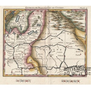 WIELKOPOLSKA, NOWA MARCHIA. Mapa Wielkopolski; wyd. Guillyn, Duchesne, Paryż, ok. 1760; miedz. ko …