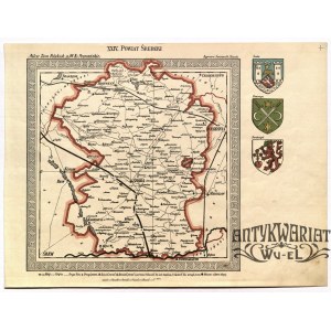 ŚRODA WIELKOPOLSKA. Mapa ziemskiego powiatu; pochodzi z: Atlas ziem polskich, Z.Ś. Słupski, wyd. …